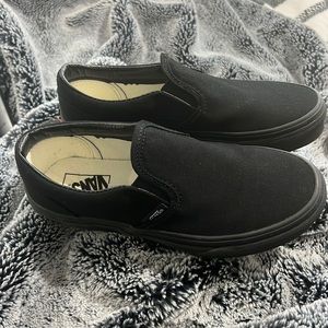 Black slip on vans size 2.5 kids
